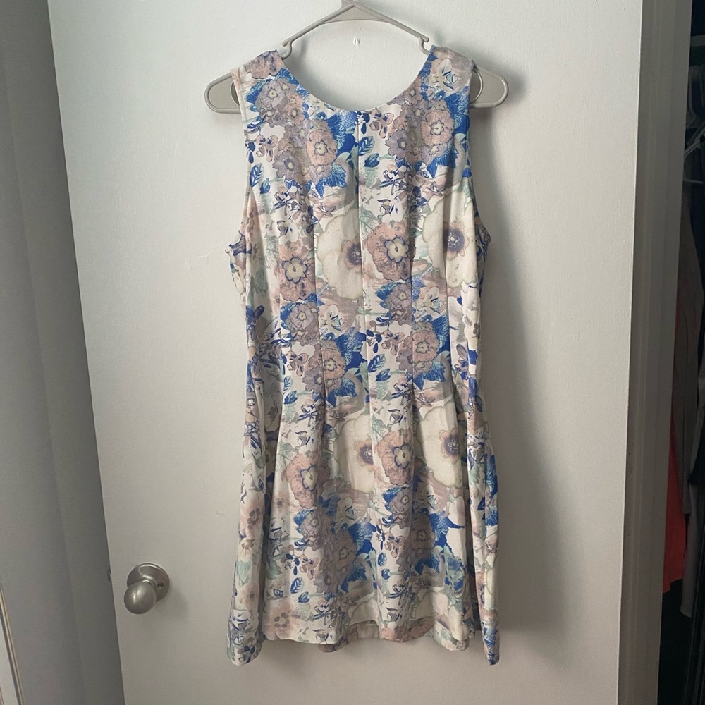 Floral fit and flare dress
